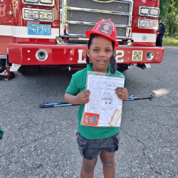 kid with truck
