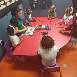 kids with headset